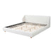Modern Upholstered Bed Frame With Wingback Headboard Artistry At Home