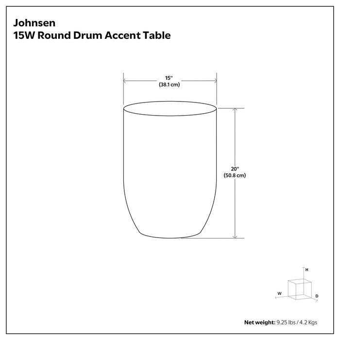 Johnsen - Morse Pattern Accent Table - Antique Brass Simpli-Home