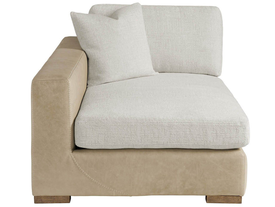 Modern - Shelborne LAF Chaise - White / Light Brown