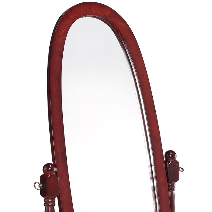 Dunne - Cheval Mirror With Oval Frame Furniture Max