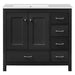 Bathroom Vanity With Sink Combo, 2 Soft Close Doors And 5 Drawers Hearth and Haven