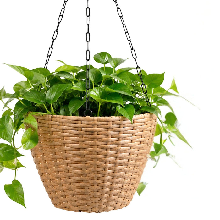 Hanging Planters, Indoor Outdoor Plant Holders (Set of 2) - Brown Daily Nest