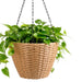Hanging Planters, Indoor Outdoor Plant Holders (Set of 2) - Brown Daily Nest