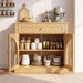 Modern Sideboard Cabinet With 1 Drawer And 2 Arched Doors Home Essentials