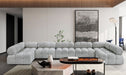Ames - 7 Piece Boucle Fabric Modular Sectional Meridian Furniture