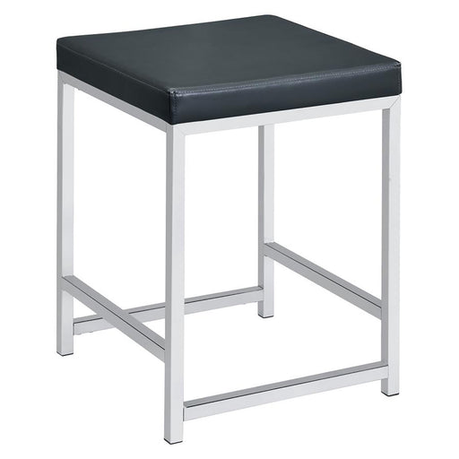 Upholstered Square Vanity Stool Furniture Max