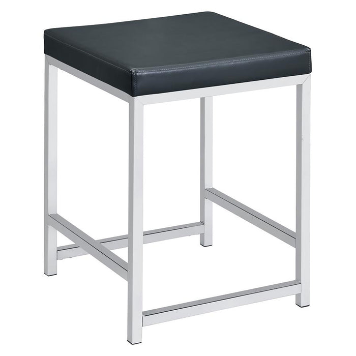 Upholstered Square Vanity Stool Furniture Max
