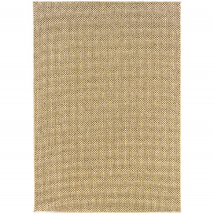 7' X 10' Outdoor / Indoor Area Rug - Beige