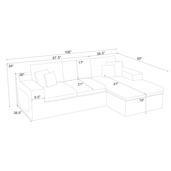 Compressed Sectional Home Essentials