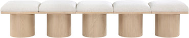 Pavilion - 5 Piece Modular Bench With Natural Base Meridian Furniture