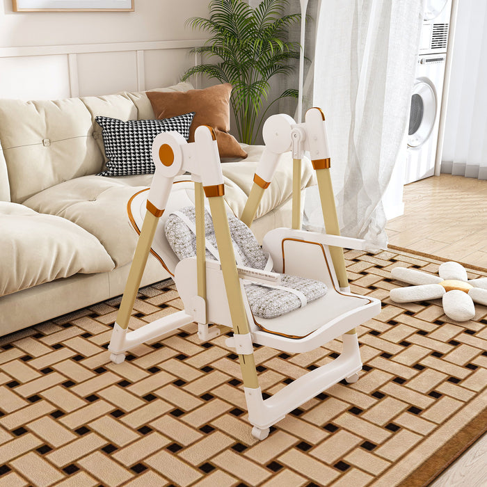 Convertible Baby High Chair To Rocker With 5 Point Harness Home Essentials