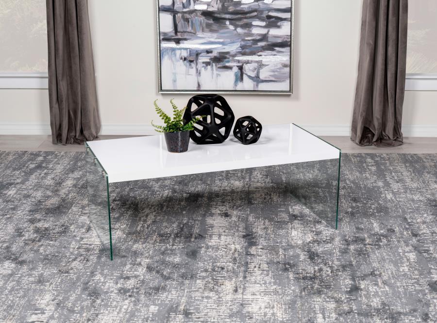 Opal - Rectangular Glass Frame Table