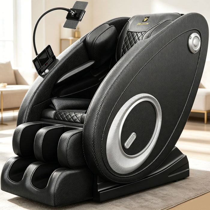 Massage Chair Recliner, Zero Gravity With Full Body Air Pressure - Black Home Essentials