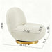 Patty - Swivel Chair - Ivory Home Essentials