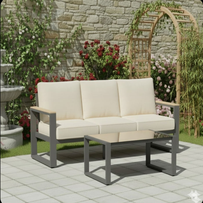Modern Outdoor Sofa Set With Coffee Table