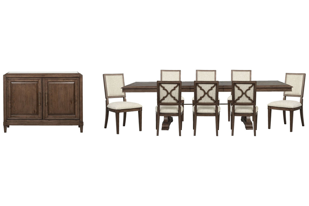 Jubilee - Extendable Trestle Dining Table Set Magnussen Furniture