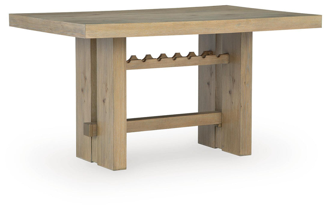 Lasinger - Rectangular Dining Room Counter Table - Light Brown Signature Design by Ashley®