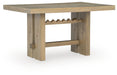 Lasinger - Rectangular Dining Room Counter Table - Light Brown Signature Design by Ashley®