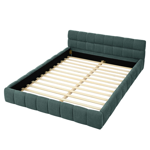 Modern Platform Bed Frame With Thick Fabric Home Essentials