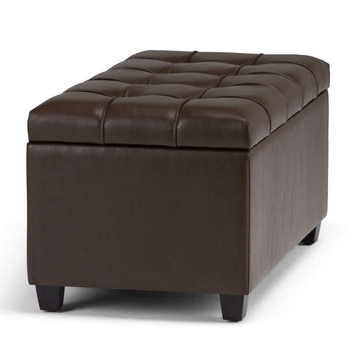 Sienna - Transitional Storage Ottoman Bench Simpli-Home