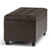 Sienna - Transitional Storage Ottoman Bench Simpli-Home