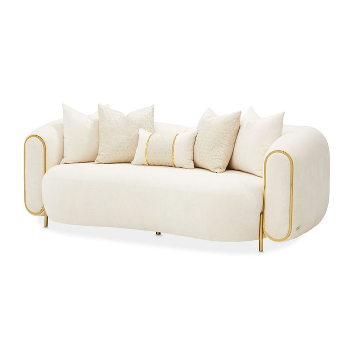 Sassani - Loveseat - Crepe / Gold