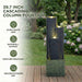3 Tier Waterfall Fountain With LED Lights - Gray Daily Nest