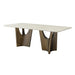Dining Table - Beige / Bronze Golden Home Essentials