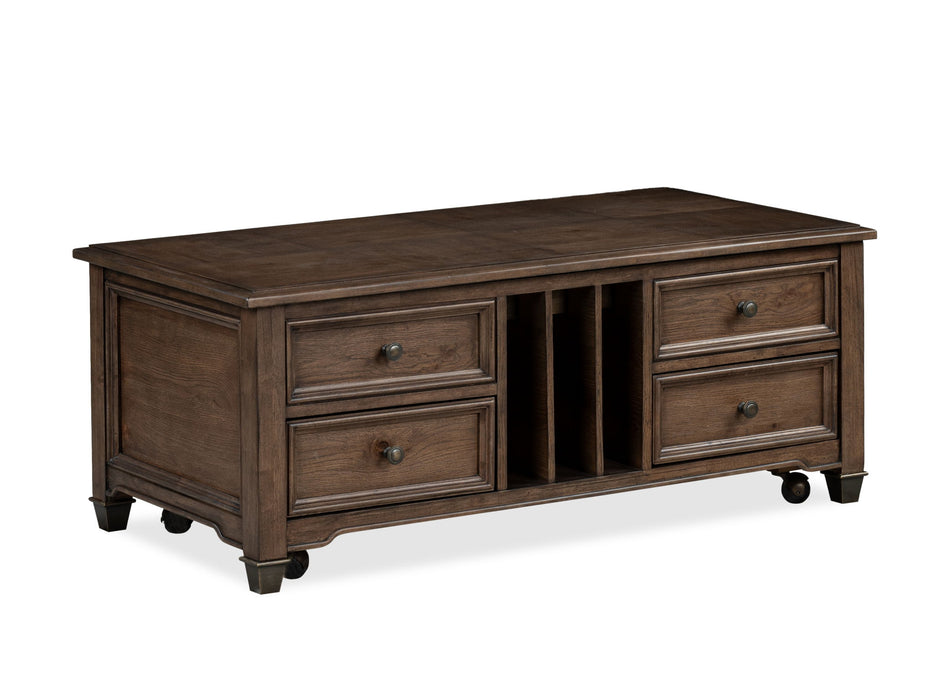 Cormac - Lift Top Storage Cocktail Table - Brown Magnussen Furniture