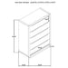 Bangor - 5 Drawer Bedroom Chest - Black Furniture Max