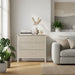 Fluted 3 Drawer Nightstand With Soft Close Slides Home Essentials