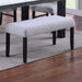 Contemporary Dining Bench Soft Upholstered Home Essentials