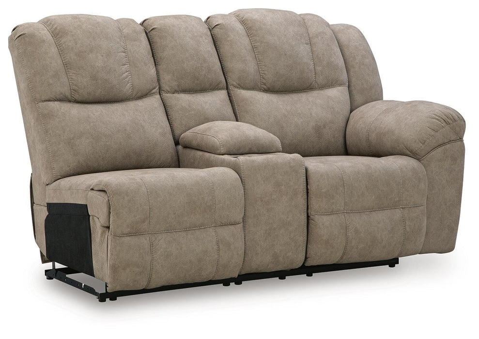 Pearce-Pike - RAF Reclining Loveseat With Console - Birch Signature Design by Ashley®