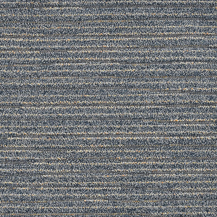 5' X 8' Machine Woven UV Treated Abstract Lines Indoor / Outdoor Area Rug - Denim Blue