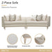 Malibu Crest - 2-Piece Sofa - Pearl / Chardonnay Michael Amini