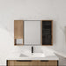 41.3" Wall Mounted Cabinet With Storage, Medicine Cabinet With Door And Adjustable Shelves - Imitative Oak Home Essentials