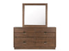 Selena - Double Drawer Dresser With Landscape Mirror - Brown Magnussen Furniture