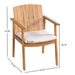 Outdoor Dining Chairs (Set of 2) - Beige / Teak Noble House