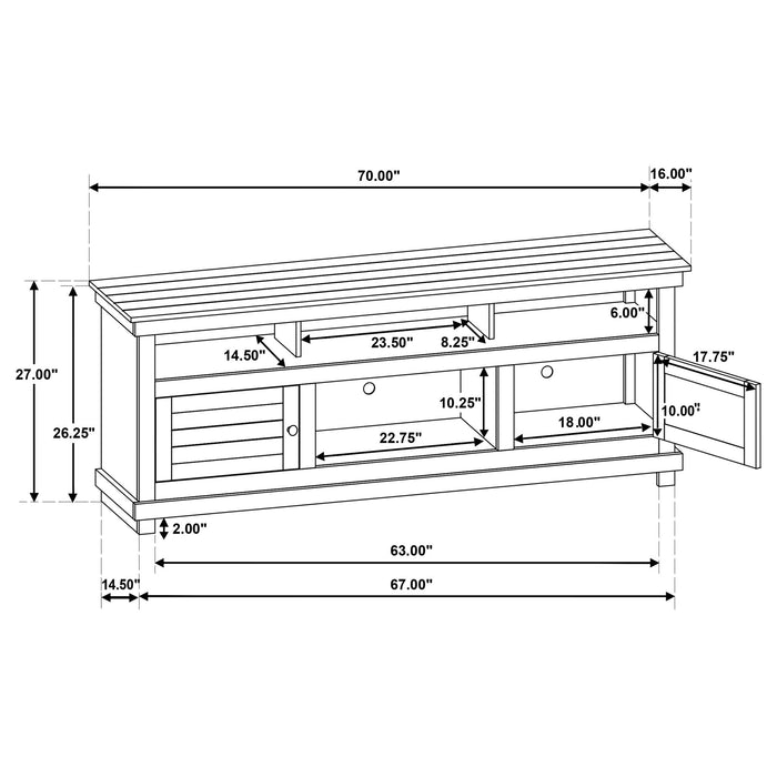 Castleton - TV Stand Media Console Furniture Max