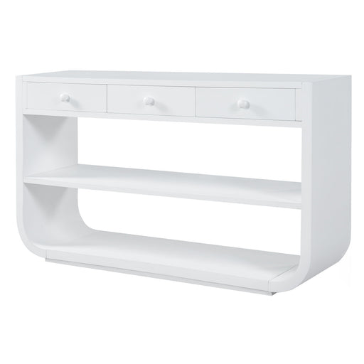 Console Table With 3 Soft Close Drawers & 2 Open Shelves Noble House