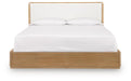 Pamaria - King Upholstered Bed - Light Brown Signature Design by Ashley®