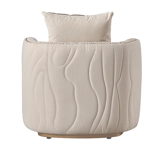 Gineverra - Accent Chair - Biscotti / Ivory Gold Michael Amini
