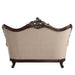 Ragnar - Loveseat With 5 Pillows - Light Brown Linen & Cherry ACME