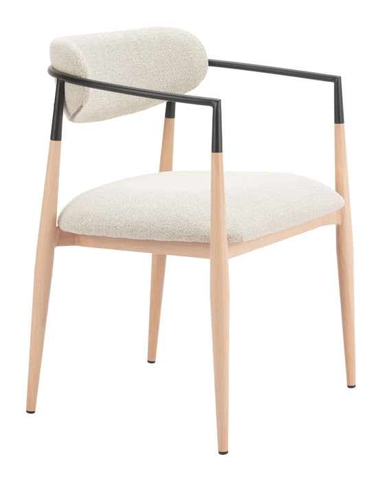 Equinox - Dining Chair - Oyster Gray / Natural Zuo Modern