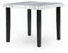 Mervannie - Square Dining Room Counter Table - Gray / Black Signature Design by Ashley®