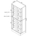 Gilbert - 4 Door LED Curio Display Cabinet Furniture Max