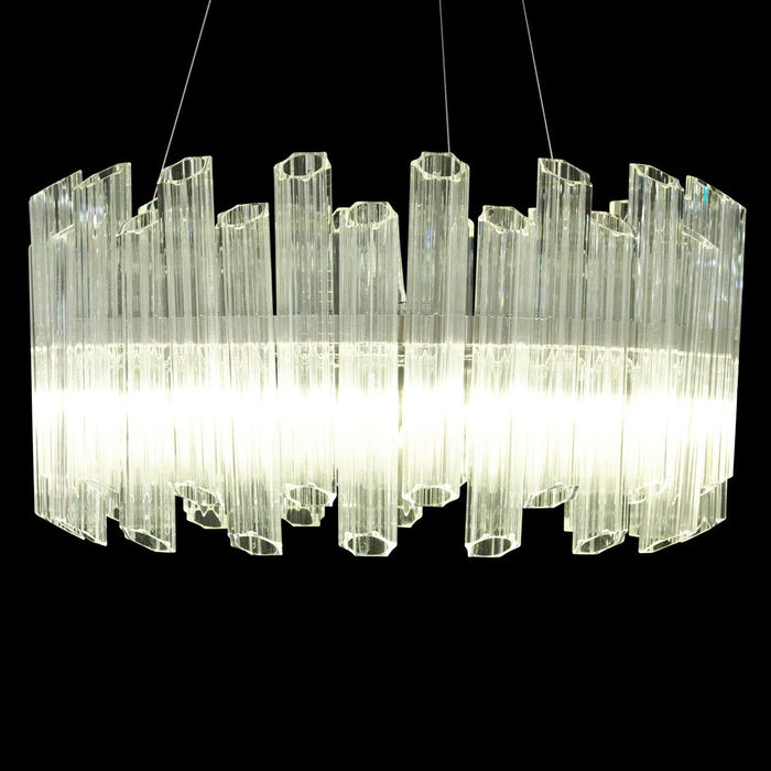 Michael Amini Lighting - Octavious 8-Light Modern Crystal Chandelier - Clear Michael Amini