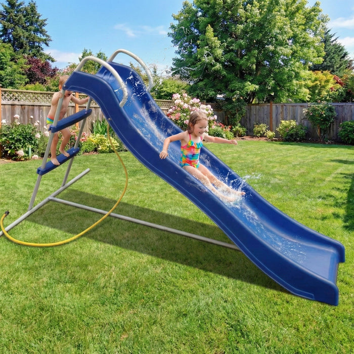 Xsl002 - Slide Indoor Freestanding Playground Equipment - Blue Daily Nest