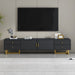 TV Media Console Table, TV Stand With Storage For Living Room - Black Hearth and Haven