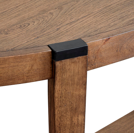 Kaysen - Demilune Sofa Table - Dark Brown Magnussen Furniture